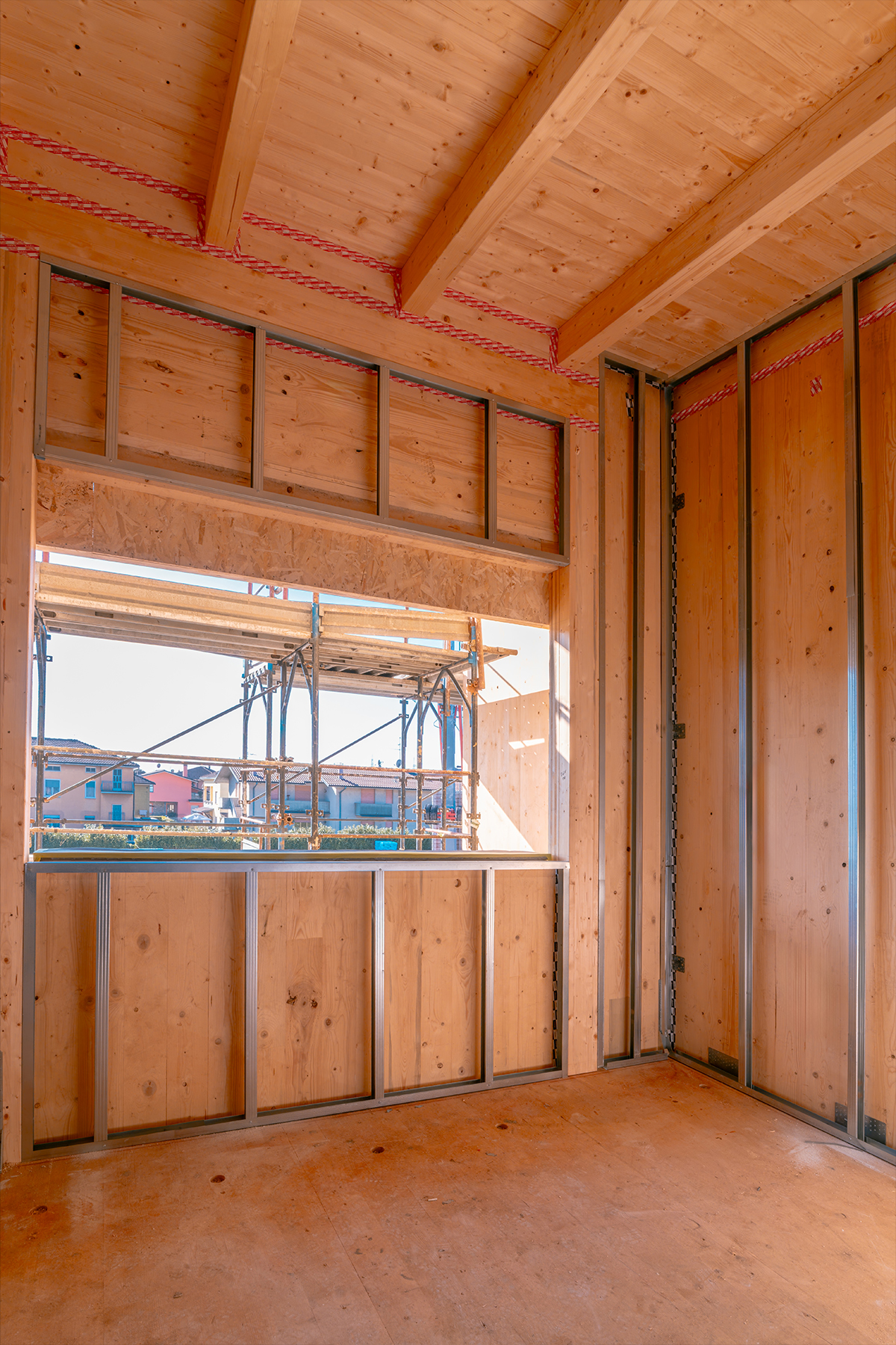 Cantiere, impianti a vista